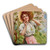 Springtime by Emile Vernon Art Drink Coaster set