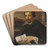 Portrait Of A Man by Charles Mellin Art Drink Coaster set Portrait Of A Man by Charles Mellin Art Drink Coaster set