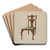 Walnut Chair by Frederick Jackson Art Drink Coaster set
