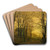 October After Glow by John Atkinson Grimshaw Art Drink Coaster set