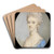 Portrait of a Lady by Jeremiah Meyer Art Drink Coaster set Portrait of a Lady by Jeremiah Meyer Art Drink Coaster set