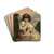 A Young Girl and Her Dog by Sir Joshua Reynolds Drink Coasters - set of 4