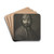 Portrt eines brtigen Mannes in polnischer Kleidung by Johannes Pieter De Frey Drink Coasters - set of 4 Portrt eines brtigen Mannes in polnischer Kleidung by Johannes Pieter De Frey Drink Coasters - set of 4