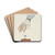 Gazette du Bon Ton. Art  Modes & Frivolits; Layout by Charles Martin Drink Coasters - set of 4