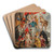 The Virgin and Child adored by Saints by Follower of Peter Paul Rubens Art Drink Coaster set