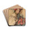 Poppy Girl by Wladyslaw Theodore Benda Drink Coasters - set of 4