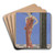 Gazette du Bon Ton. Art  Modes & Frivolits; Evening Attire by George Barbier Art Drink Coaster set
