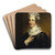 Portrait of Mrs. John Trumbull by John Trumbull Art Drink Coaster set