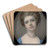 Portrait of an Unknown Lady by Richard Cosway Art Drink Coaster set Portrait of an Unknown Lady by Richard Cosway Art Drink Coaster set