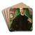 Portrait of a Florentine Nobleman by Francesco de' Rossi Art Drink Coaster set