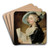 English Singer by Carl Frederik von Breda Art Drink Coaster set