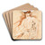 LeParasol by Paul Csar Helleu Art Drink Coaster set