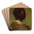 Head of a Black Man by Govert Flinck Art Drink Coaster set Head of a Black Man by Govert Flinck Art Drink Coaster set