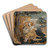 Amorous Couple by Circle Of Urs Graf Art Drink Coaster set
