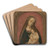 The Virgin and Child by Master of the Dijon Madonna Art Drink Coaster set