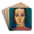 Portrt einer Dame by Karl Wiener Art Drink Coaster set
