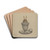 Lamp by A. Zaidenberg Drink Coasters - set of 4