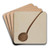 Wooden Dipper by Jacob Gielens Art Drink Coaster set