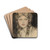 Girl with Braids by Wladyslaw Theodore Benda Drink Coasters - set of 4