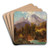 The Watzmann Near Berchtesgaden by Carl Millner Art Drink Coaster set