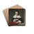Portrait of a lady at a casement by Ferdinand Bol Drink Coasters - set of 4
