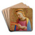 Virgin Annunciate by Fra Angelico Art Drink Coaster set