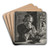 The Antiquary - Self-Portrait by Adolph von Menzel Art Drink Coaster set