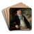 Portrait of Wojciech Bogusawski by Jzef Rejchan Art Drink Coaster set