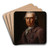 Selfportrait of the Artist by Johann Heinrich Tischbein the elder Art Drink Coaster set Selfportrait of the Artist by Johann Heinrich Tischbein the elder Art Drink Coaster set