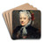 Portrait de Madeleine Brohant (1833-1900), socitaire de la Comdie-Franaise by Louise Abbma Art Drink Coaster set Portrait de Madeleine Brohant (1833-1900), socitaire de la Comdie-Franaise by Louise Abbma Art Drink Coaster set