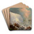 Niagara Falls by Edward Moran Art Drink Coaster set