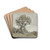 Mutter mit Kind auf einer Wiese sitzend by Philipp Rth Drink Coasters - set of 4 Mutter mit Kind auf einer Wiese sitzend by Philipp Rth Drink Coasters - set of 4