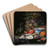 Still Life with Fruit, Oysters, and a Porcelain Bowl by Abraham Mignon Art Drink Coaster set Still Life with Fruit, Oysters, and a Porcelain Bowl by Abraham Mignon Art Drink Coaster set