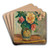 Vase de fleurs by Maximilien Luce Art Drink Coaster set Vase de fleurs by Maximilien Luce Art Drink Coaster set