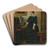L'absence by Alfred Stevens Art Drink Coaster set L'absence by Alfred Stevens Art Drink Coaster set