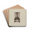 Side Chair by Edna C. Rex Drink Coasters - set of 4