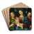 The Virgin With Child And The Saints Magdalene And Catherine by Giovanni Francesco Caroto Art Drink Coaster set