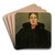Portrait of an Unknown Lady by Wilhelm Trbner Art Drink Coaster set