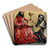 Abraham before Melchizedek by Konrad Witz Art Drink Coaster set