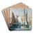 Segelboote by Robert Russ Art Drink Coaster set