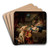 Pygmalion and his statue by Louis-Jean-Franois Lagrene Art Drink Coaster set