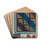 Quilt - Log Cabin Pattern by Magnus S. Fossum Drink Coasters - set of 4