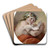 Allegorie Sommer by Giuseppe Nogari Art Drink Coaster set