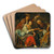 A Brothel Scene by Jacob Toorenvliet Art Drink Coaster set A Brothel Scene by Jacob Toorenvliet Art Drink Coaster set