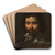 Portrait of the artist by Follower Of Simon Vouet Art Drink Coaster set