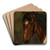 Horse's head by Juliusz Kossak Art Drink Coaster set Horse's head by Juliusz Kossak Art Drink Coaster set