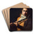 Portrait Of Flutist Franois Devienne by Jacques Louis David Art Drink Coaster set Portrait Of Flutist Franois Devienne by Jacques Louis David Art Drink Coaster set