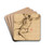 Etude d'enfant assis by Henri Leopold Lvy Drink Coasters - set of 4