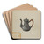 Pewter Teapot by John Tarantino Art Drink Coaster set