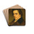Portrait Of A Man by William Bouguereau Drink Coasters - set of 4 Portrait Of A Man by William Bouguereau Drink Coasters - set of 4